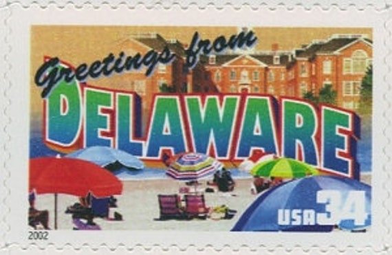 5x Delaware 2002 34C Unused Vintage Postage Stamp. Greetings From America Series Free Shipping #1 Source. Best Prices On Stamps