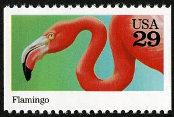 5x Flamingo Bird Zoo Animals 1992 29C Vintage Postage Stamp Free Shipping Your #1 Source With The Best Prices On Stamps