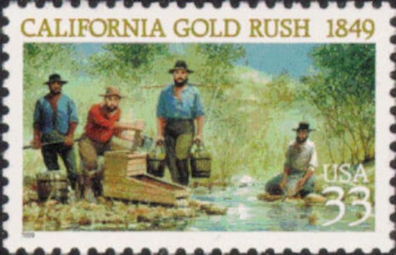 6x California Gold Rush Sacramento 1999 33C Unused Postage Stamp. Free Shipping #1 Source. The Best Prices On Vintage Stamps