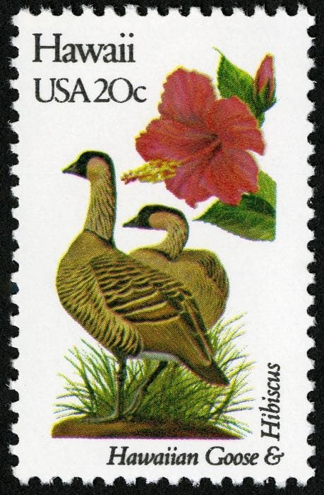 6x Hawaii Goose Hibiscus State Bird Flower Flora Fauna 1982 20C Unused Postage Stamp Free Shipping #1 Source Best Prices On Vintage Stamps
