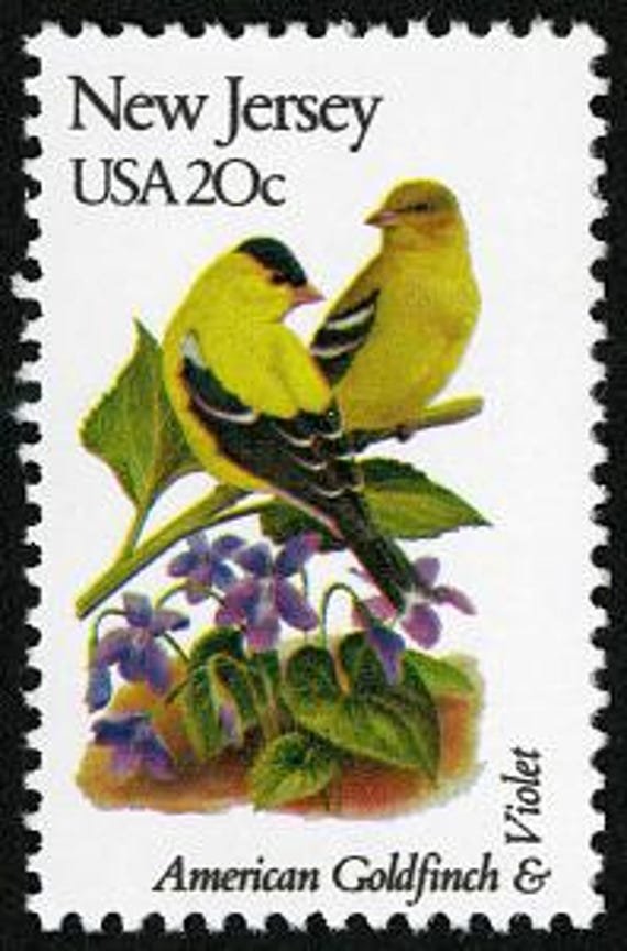 6x New Jersey State Bird Flower Violet Flora Fauna 1982 20C Unused Postage Stamp Free Shipping #1 Source Best Prices On Vintage Stamps