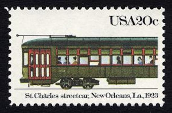 6x New Orleans Louisiana St. Charles Streetcar 1983 20C Green Unused Postage Stamp Free Shipping #1 Source Best Prices On Vintage Stamps