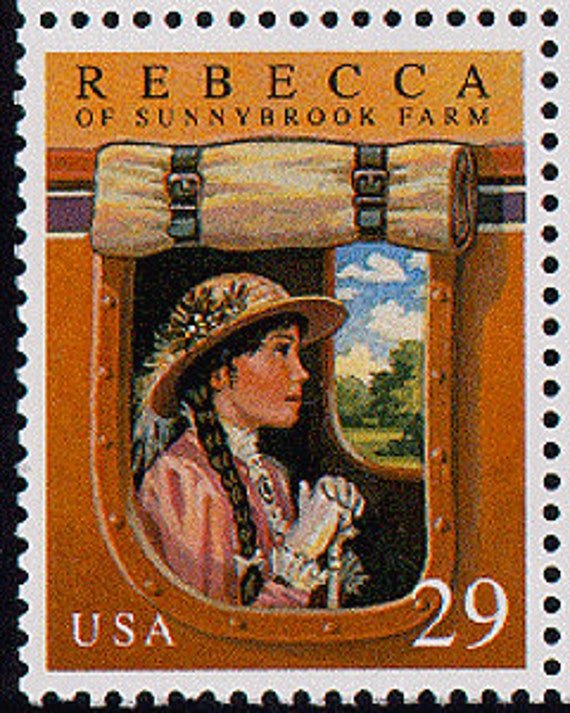 7x Rebecca Of Sunnybrook Farm Children's Book 1993 29C Unused Postage Stamp. Free Shipping #1 Source Best Prices On Vintage Stamps