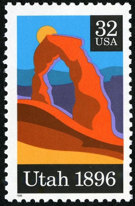 7x Utah Arches National Park 1996 32C Unused Postage Stamp Free Shipping #1 Source With The Best Prices On Vintage Stamps