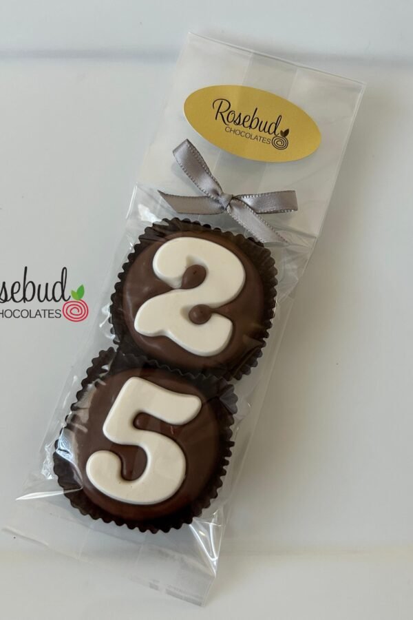 8 Sets Of #25 Chocolate Covered Oreo Cookie Candy Party Favors 25Th Birthday Anniversary