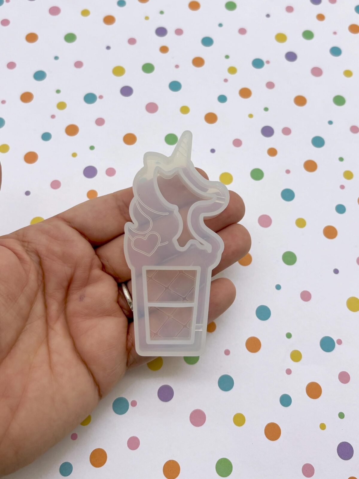 88x40mm Cute Kawaii Unicorn Frappuccino Shaker Mold For Cabochons, 1 Part Silicone Uv Mould, Q122A