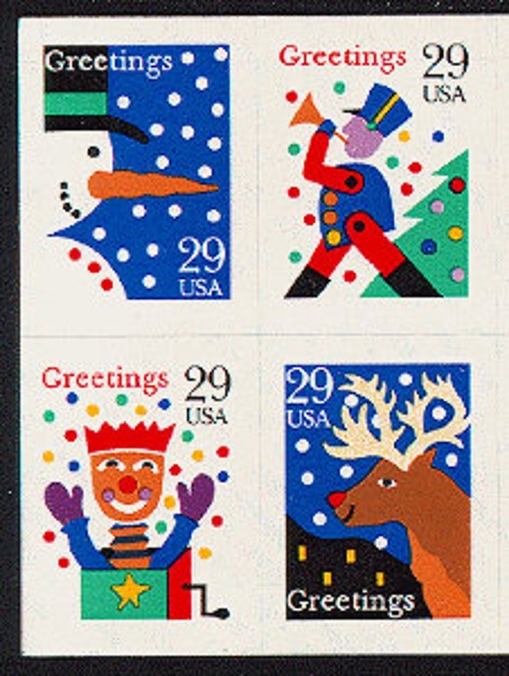 8x Christmas 1993 29C Unused Vintage Postage Stamps Free Shipping Your #1 Source. The Best Prices On Stamps