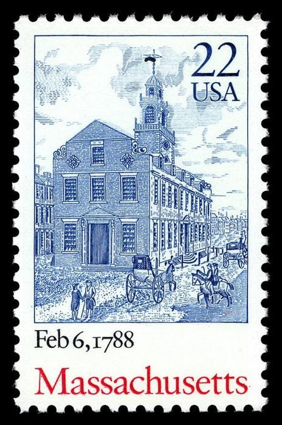 8x Massachusetts Boston Cape Cod Red Sox Fenway Park 1988 22C Blue Unused Postage Stamp Free Shipping #1 Source Best Prices Vintage Stamps