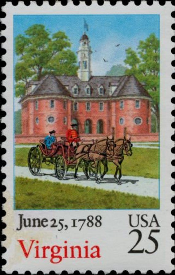8x Virginia Richmond Chesapeake Bay Old Dominion 1988 25C Unused Postage Stamps Free Shipping #1 Source Best Prices On Vintage Stamps