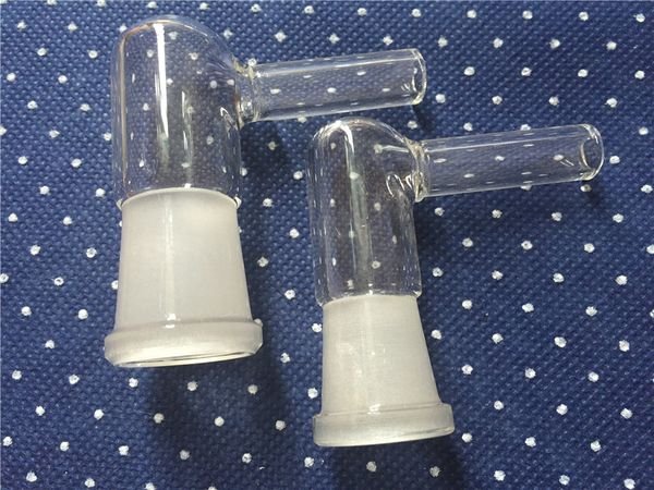 90Degree 14mm & 18mm Glass Vapor Whip Adapter Male or Female 90 Degree Extreme Q V-Tower Vaporizer Glass Elbow Adapter