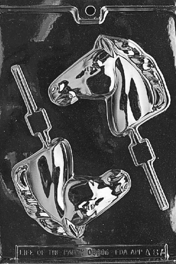 A087 Horse Head Lollipop Sucker Chocolate Candy Mold