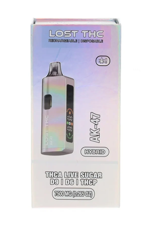 AK-47 Lost THC D9+D6+THCP+THCA Live Sugar Rechargeable Disposable 7500MG