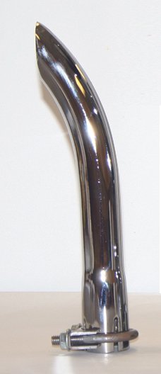 AP PRODUCTS CTD2500 Chrome Exhaust Turndown Pipe 2 1/2in - Us Gear - CTD-2500