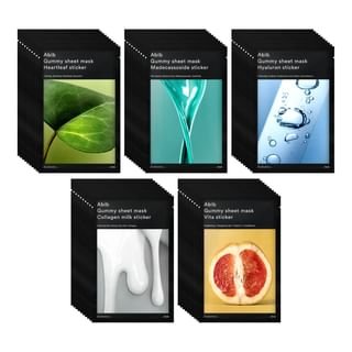 Abib - Gummy Sheet Mask Set - 5 Types Renewed - Madecassoside Sticker