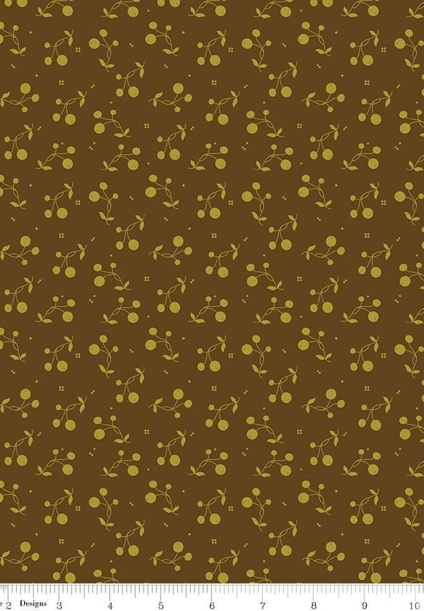 Adel in Autumn Berries, Chocolate Designed By Sandy Gervais For Riley Blake Designs, C10823-Chocolate, Fall, Yardage