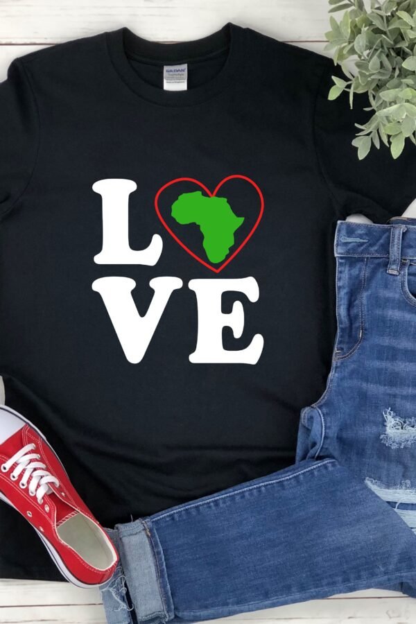 African American Shirts For Women, Black History Shirt, Love, Africa Map I Love People, Month Shirt
