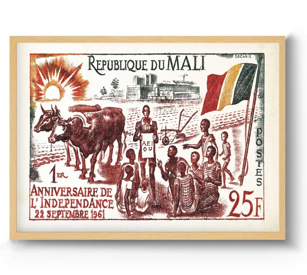 African Art Poster & Print, Black History Art, Affiche Vintage, Boho Wall Decor, Vintage Travel Poster, Africa Illustration Print
