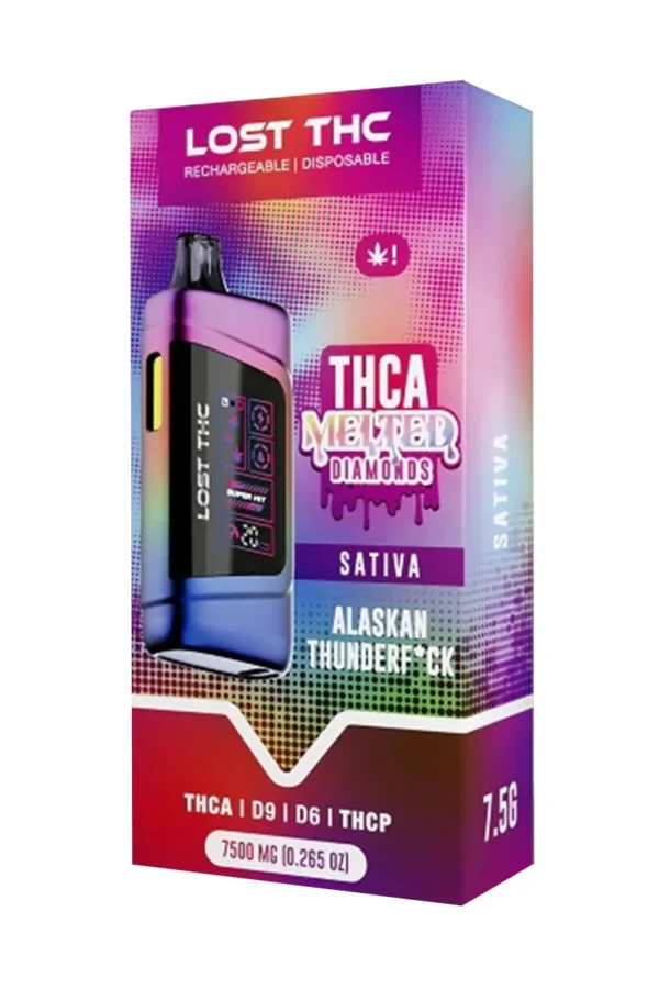 Alaskan Thunderf*ck Lost THC Melted Diamonds THCA Blend Disposible 7500MG