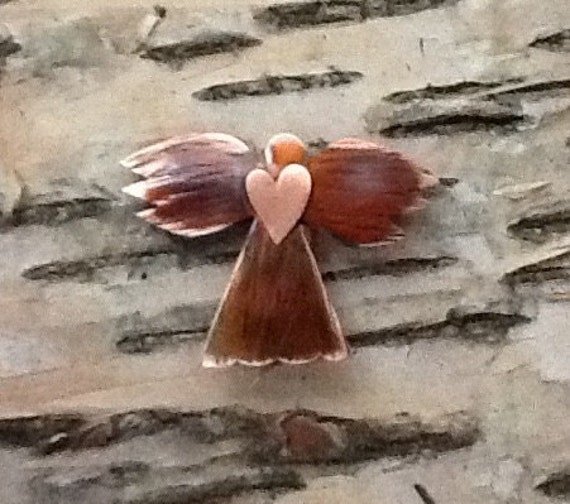 Angel With Heart Pin