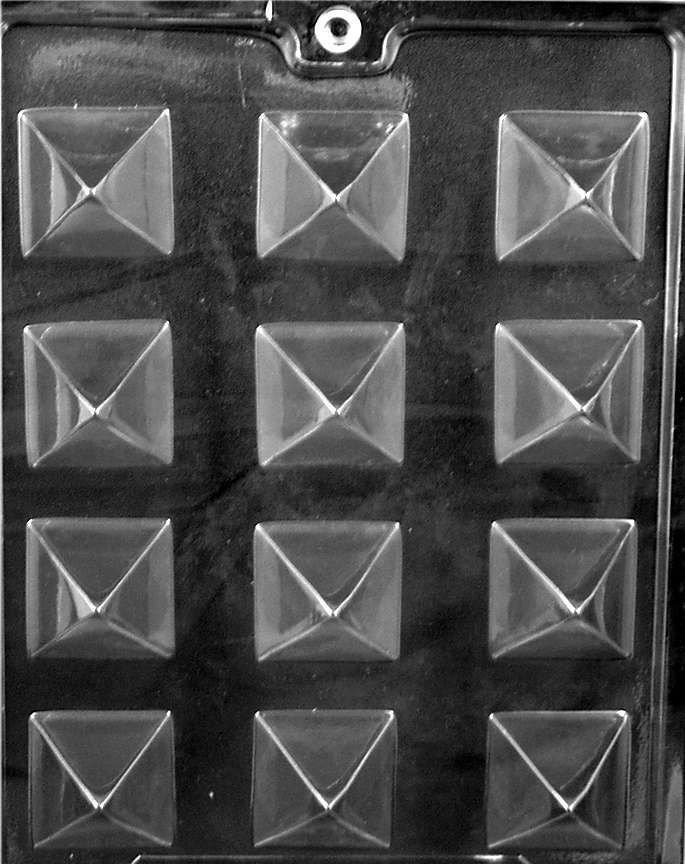 Ao129 Small Pyramid Triangle Chocolate Candy Or Soap Mold