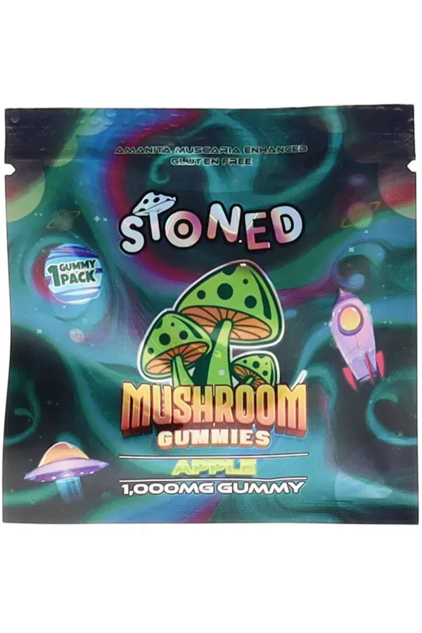 Apple Stoned Amanita Muscaria Mushroom Gummies 1000MG