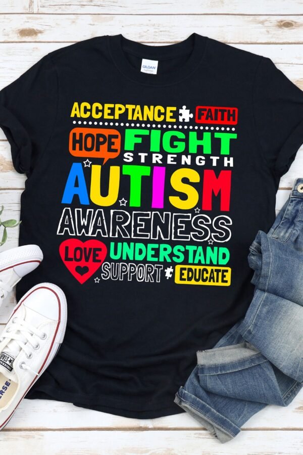 Autism Awareness Shirt, Shirt Men, Support Love Understand Accept Asd T-Shirt