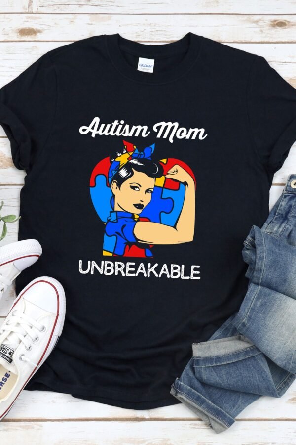 Autism Mom Unbreakable, Shirt Mom, Awareness Shirt, Mama Shirts For Women, Puzzle
