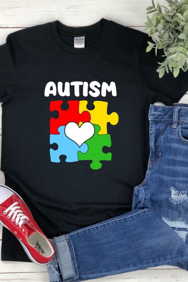 Autism Shirt Rainbow, Shirt, Puzzle Pieces, Awareness Rainbow Puzzle, Shirts For Women