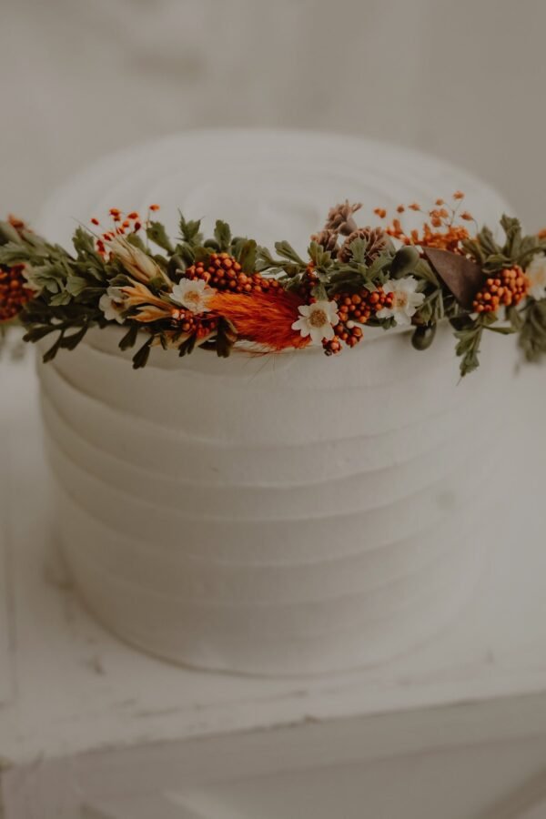 Autumn Spice Flower Crown Rustic Fall Wedding Headpiece
