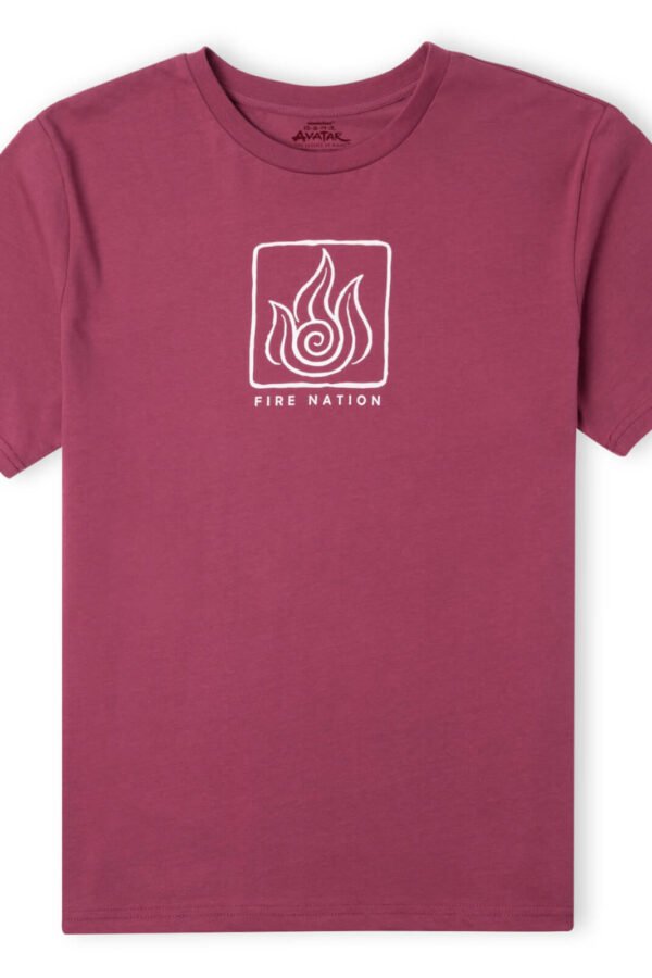 Avatar Fire Nation Unisex T-Shirt - Burgundy - XXL