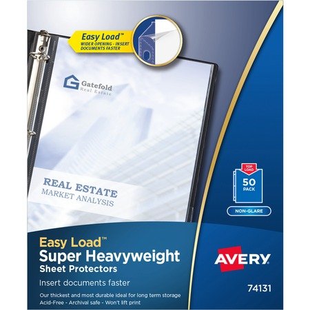 AveryÂ® Super-Heavyweight Sheet Protectors - Acid-free, Archival-safe, Top-loading