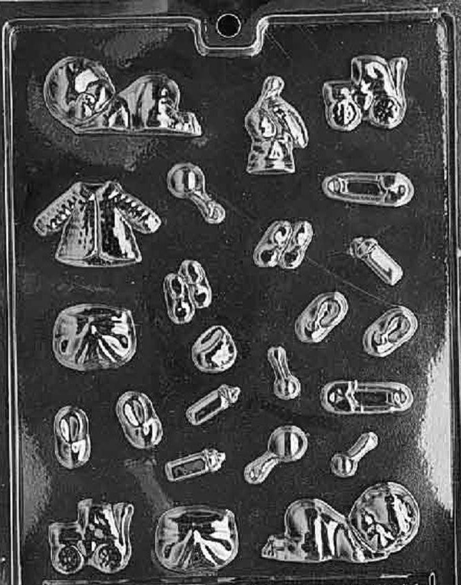 B011 Tiny Baby Assortment Shower Chocolate Candy Mold
