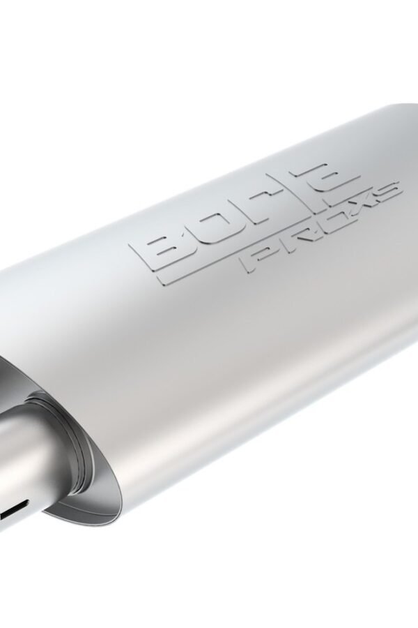 BORLA 400493 ProXS ProXS Muffler 2.5 INCH Dual Inlet/ 2.25 INCH Dual Outlet, 4 INCH x 9.5 INCH Oval, 19 INCH Long Body, 24 INCH Overall Length. Internal X-Pipe. Universal Part. Reversible Design. Notched Necks.
