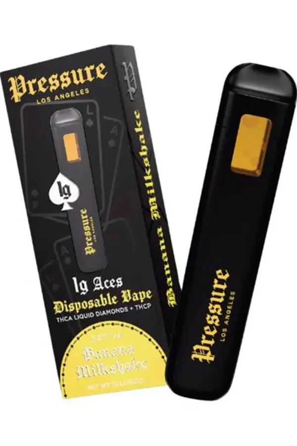Banana Milkshake Pressure LA Aces THCA+THCP Disposable 1G