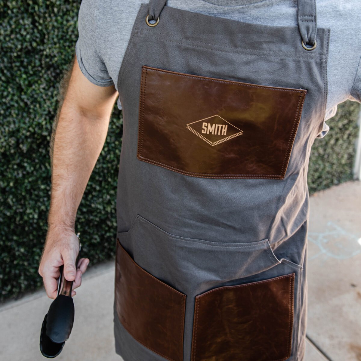 Bbq Apron - Diamond Custom Grilling Apron, Gift For Dad, Personalized Men's Work Ideas Men, Kitchen