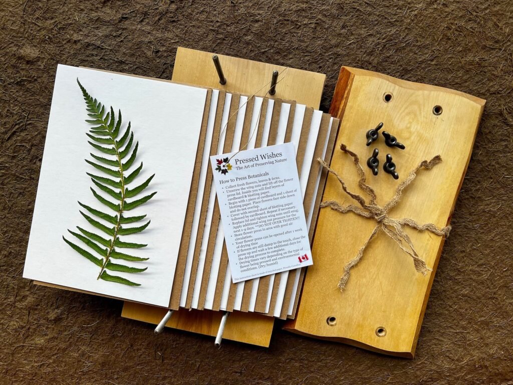 Birch Flower Press Kit Large Live Edge Herbarium