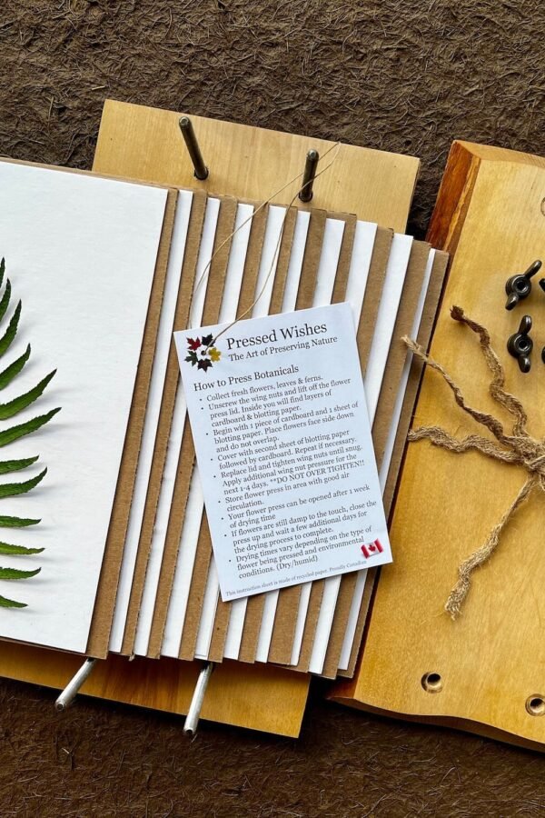 Birch Flower Press Kit Large Live Edge Herbarium