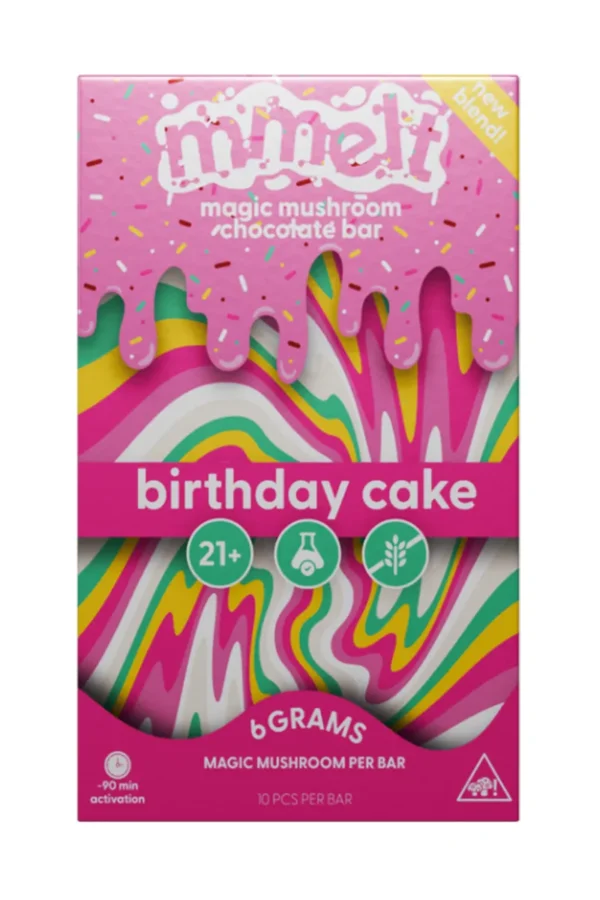 Birthday Cake Mmelt Magic Mushroom Chocolate Bar 6G