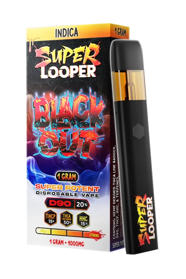 Black Out Super Looper Super Potent THCP+THCA+HHC Vape 1G