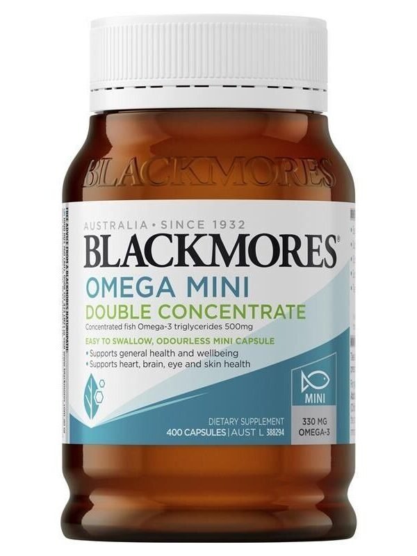 Blackmores Omega Mini Double Concentrate 400 Capsules