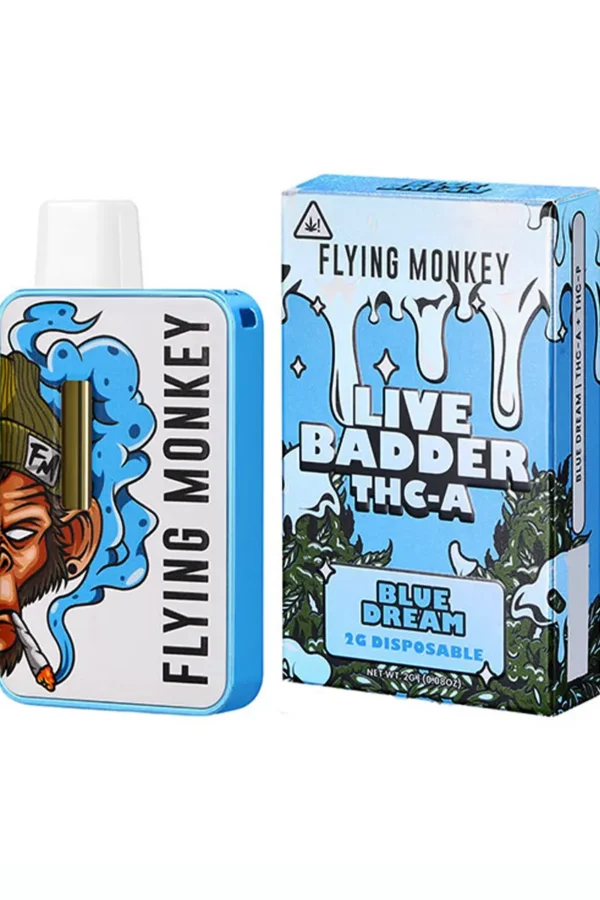 Blue Dream Flying Monkey Live Badder THCA Disposable 2G
