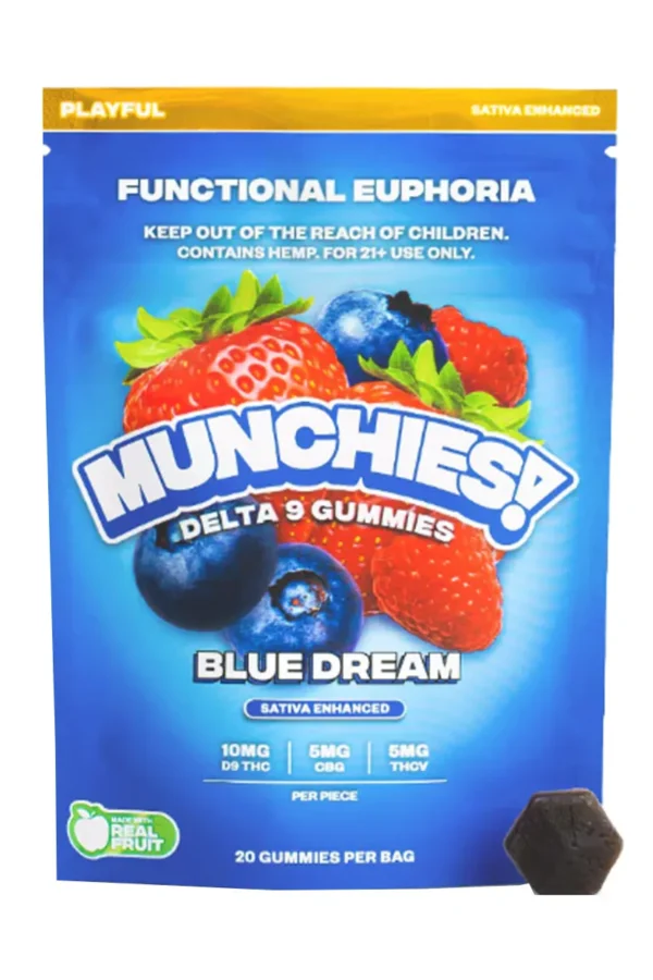 Blue Dream Munchies Euphoria Delta 9 Gummies 20ct