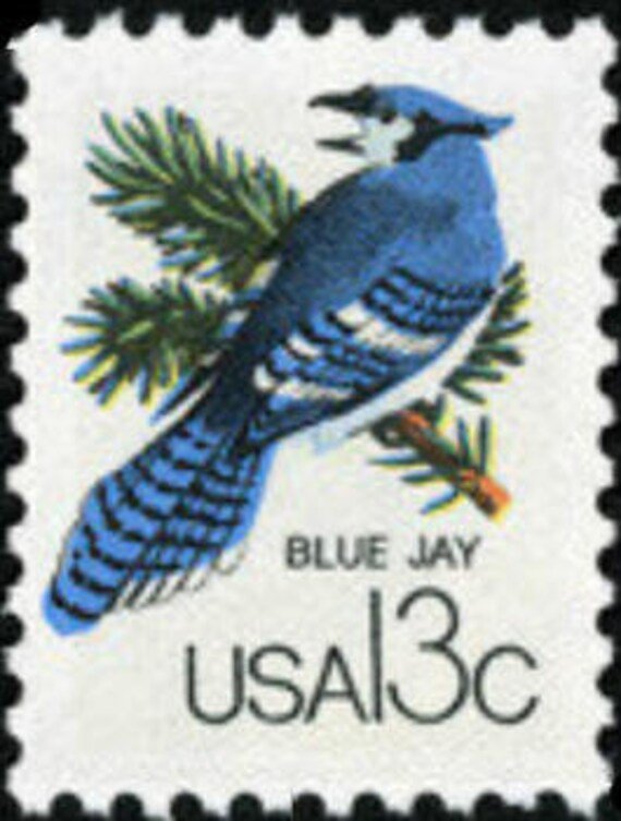 Blue Jay Bird 1978 13C Unused Vintage Postage Stamp Free Shipping #1 Source With The Best Prices On Postage Stamp