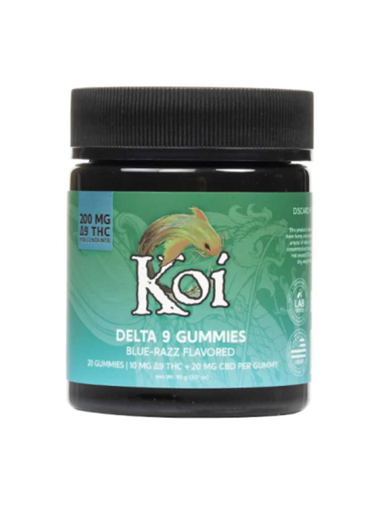 Blue-Razz Koi Delta 9 THC Gummies 200mg