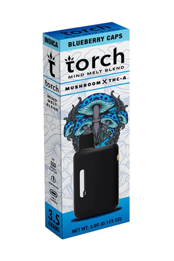 Blueberry Caps Torch Mind Melt Mushroom x THC-A Blend Vape 3.5G