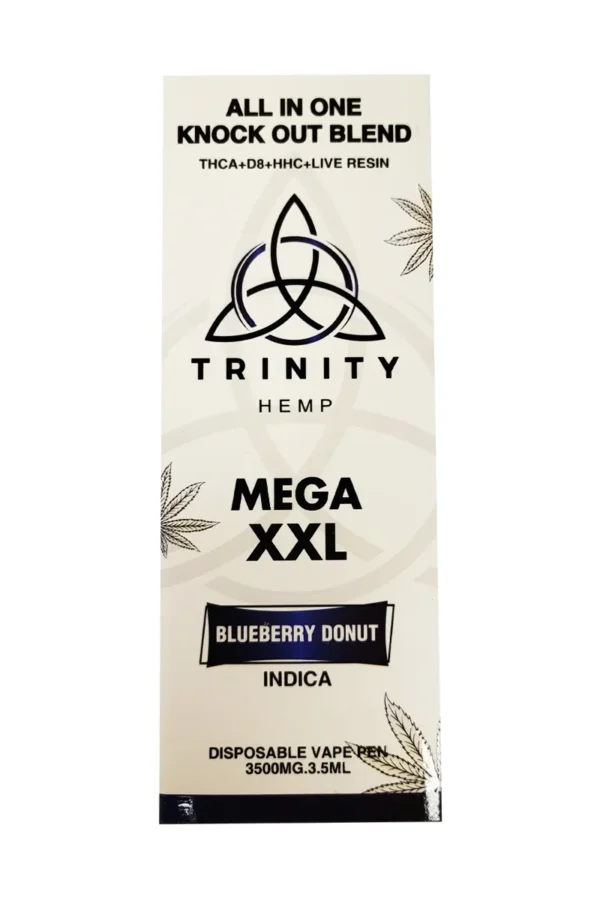 Blueberry Donut Trinity All In One Knockout Blend Mega XXL Disposable 3.5G
