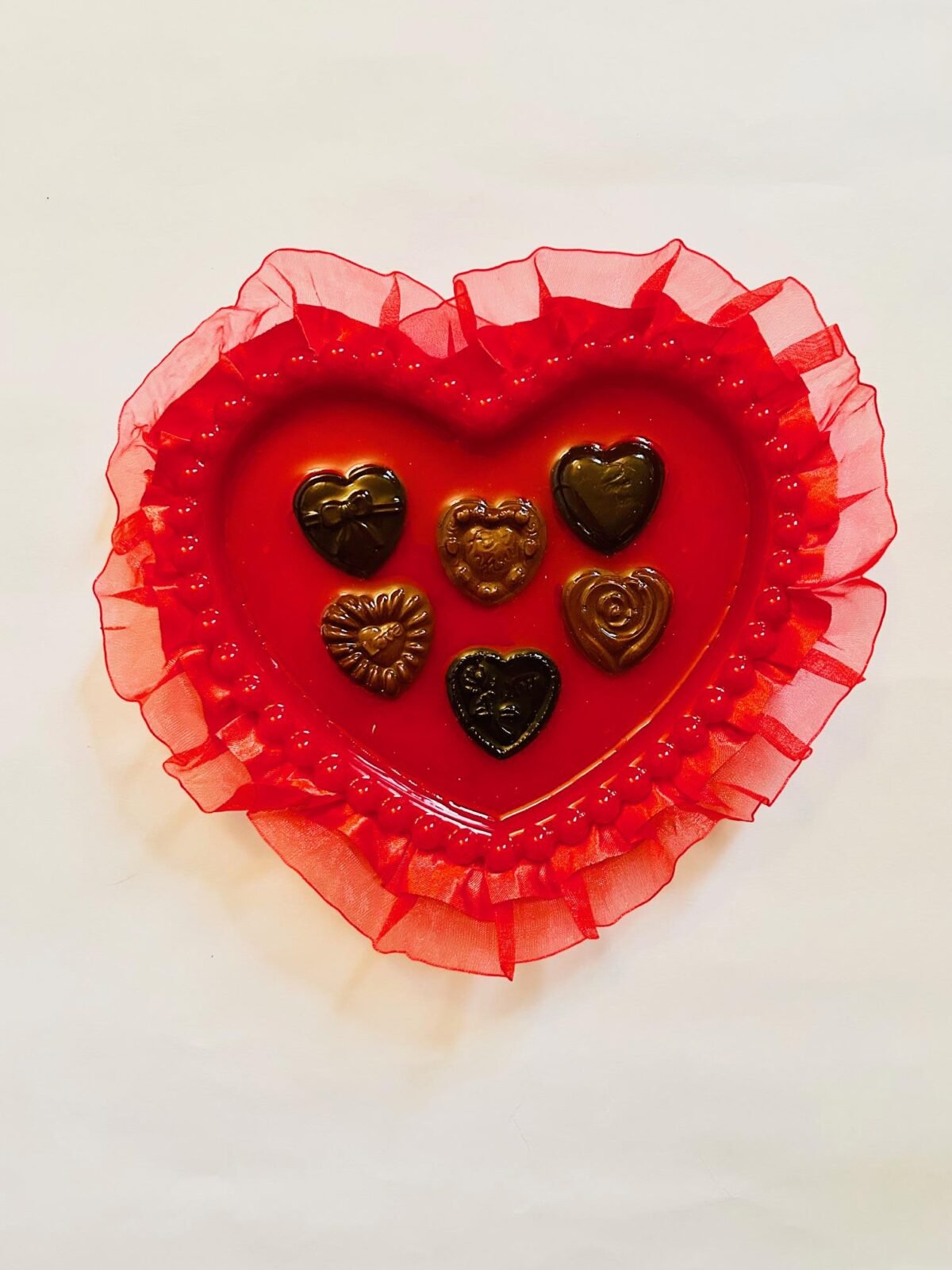 Box Of Chocolates Trinket Dish/ Fake Food/ Dopamine Decor/ Food Maximalist Valentines Day Gift/ Art