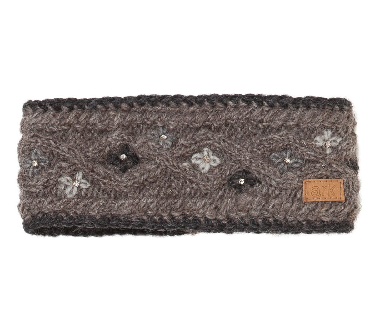 Brown Head Band, Wool Band, Head Wrap, Cable Knit Headband, Braided Earwarmer, Crochet Wrap, Womens Headwrap