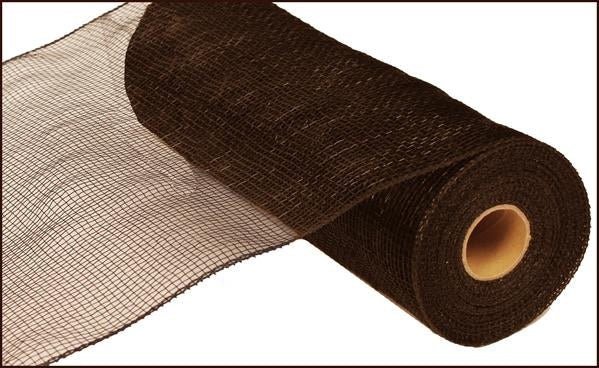 Brown Non Metallic Poly Deco Mesh, Chocolate Re1302C8