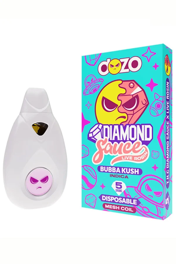 Bubba Kush Dozo Diamond Sauce Live Rosin Disposable 5G